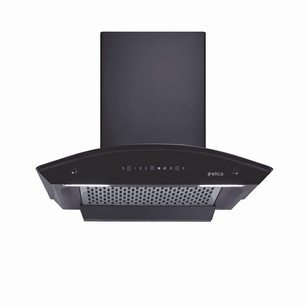 Elica WDFL Plus HAC LTW 60/75/90 Nero | 1500-1600 m³/h Auto Clean Kitchen Chimney